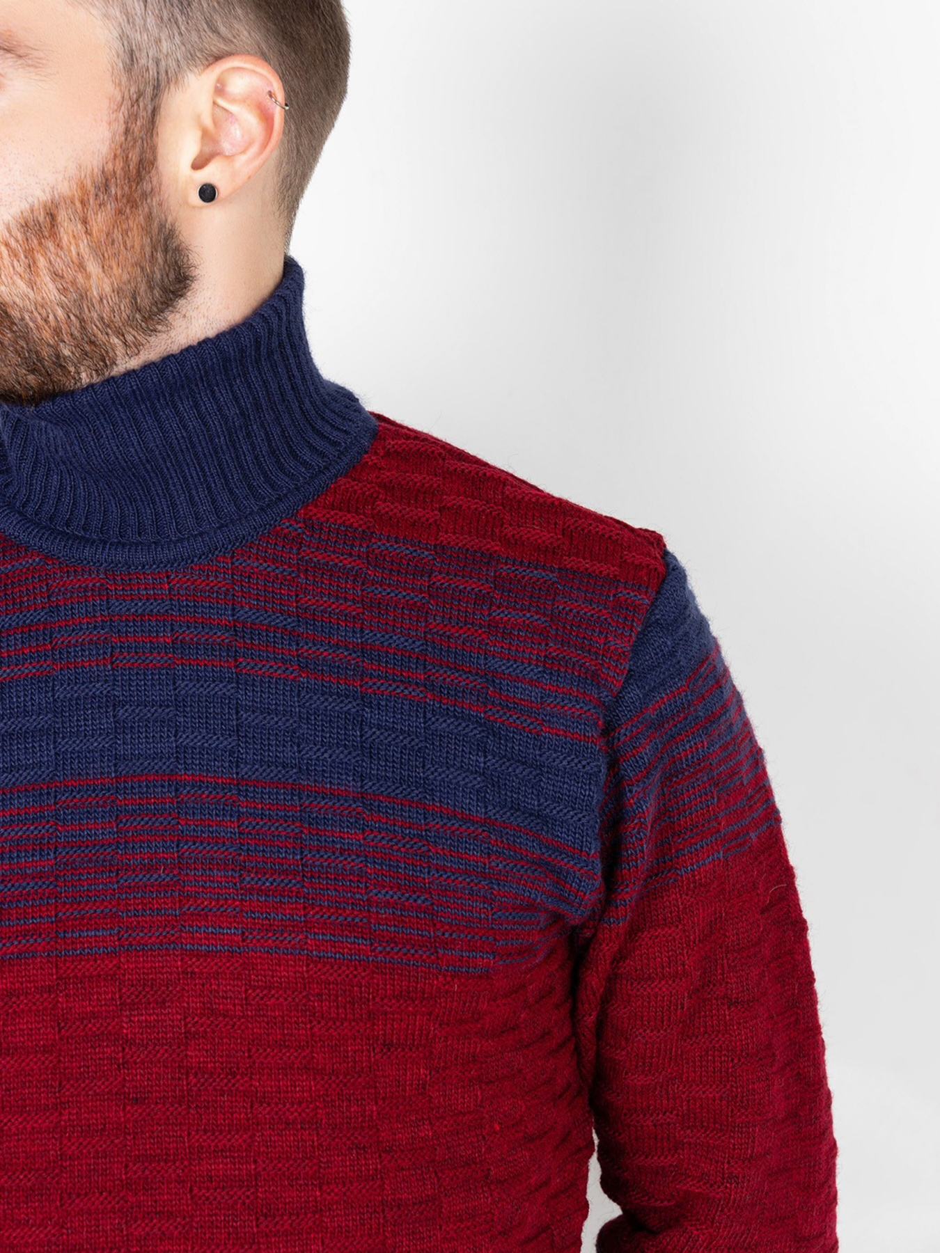 Свитры и кардиганы ISSA Plus модель GN4-72_burgundy. Фото