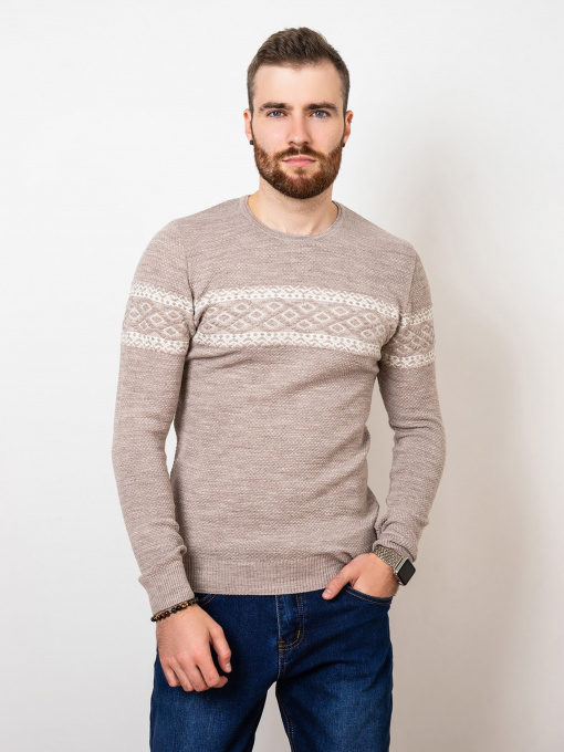 Свитры и кардиганы ISSA Plus модель GN4-75_beige. Фото