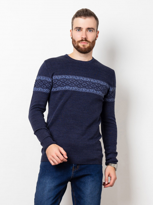 Свитры и кардиганы ISSA Plus модель GN4-75_darkblue. Фото