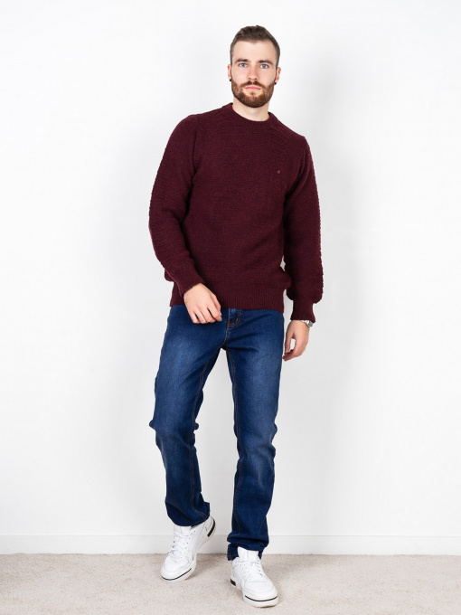 Свитры и кардиганы ISSA Plus модель GN4-78_burgundy. Фото
