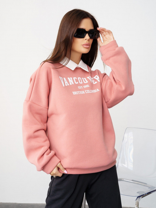 Худі та світшоти ISSA Plus модель SA-427_peach Фото