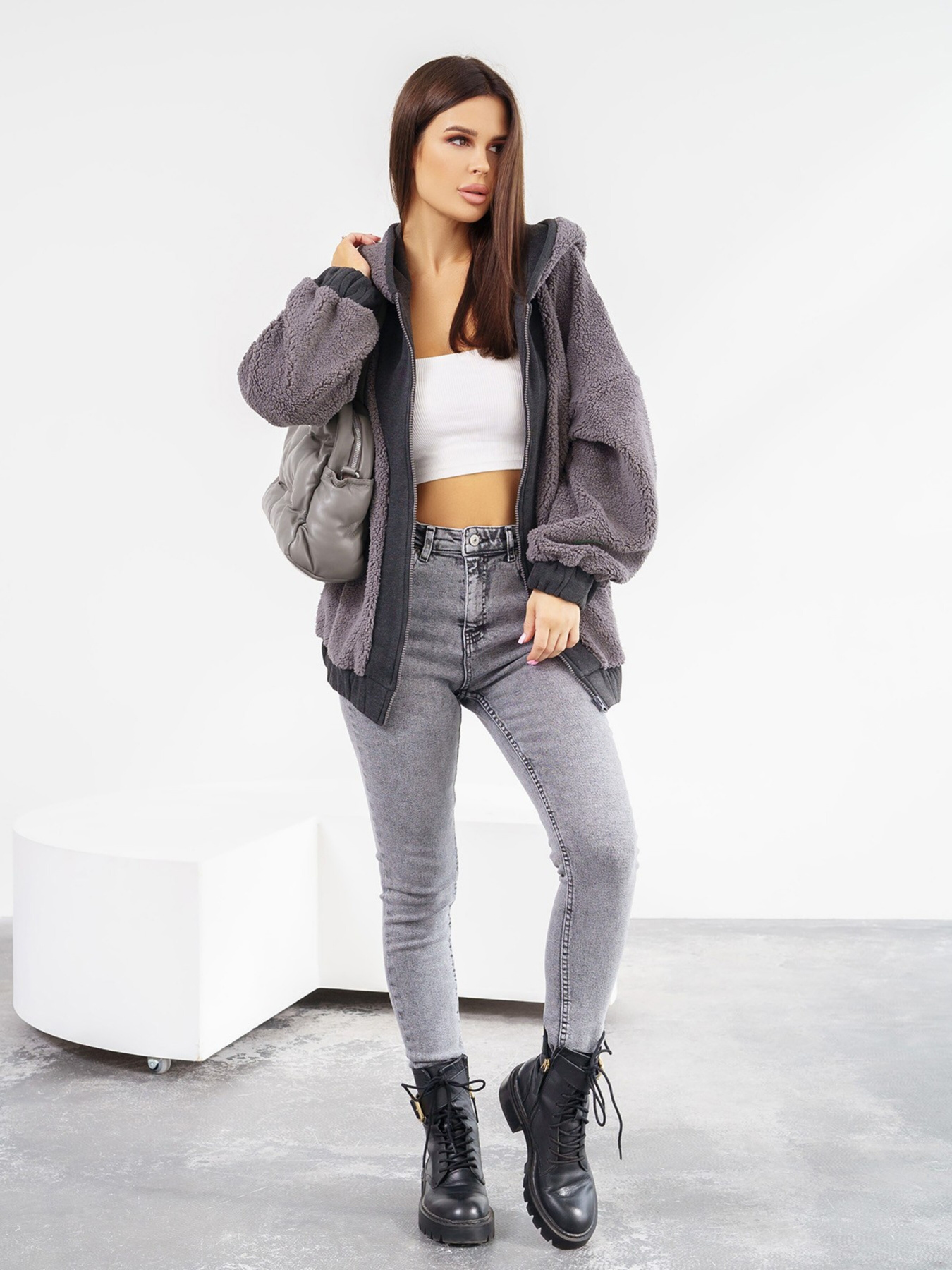 Джинси ISSA Plus модель WN20-318_grey Фото