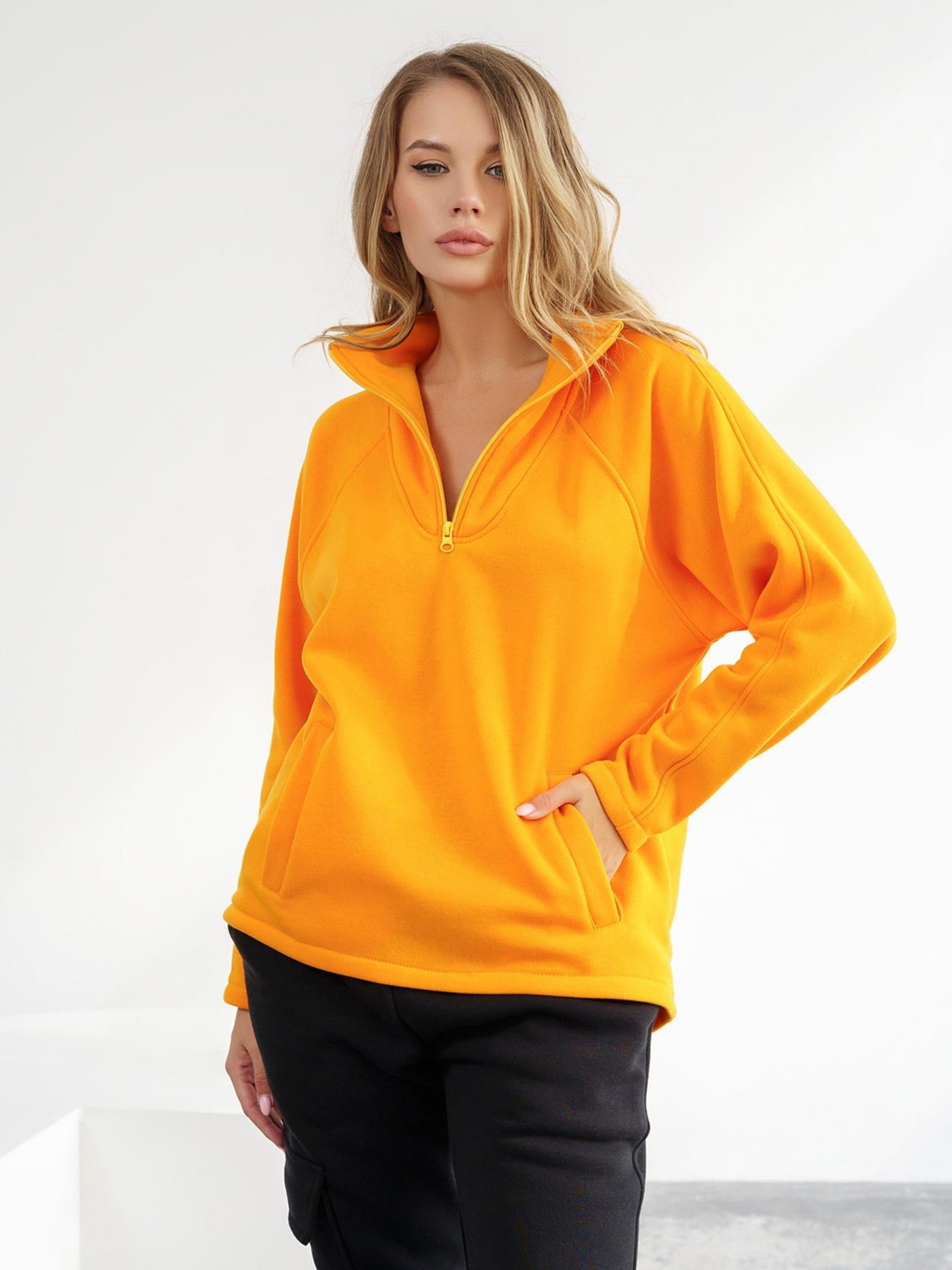 Худи и свитшоты ISSA Plus модель 13564_mustard Фото