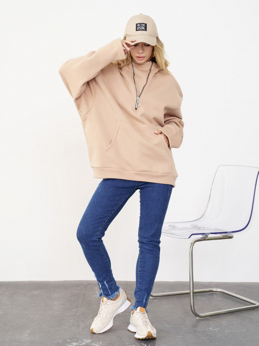 Худи и свитшоты ISSA Plus модель 13566_beige Фото
