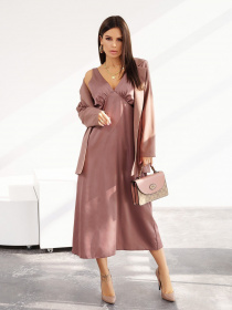 Костюмы ISSA Plus модель 13582_brown Фото