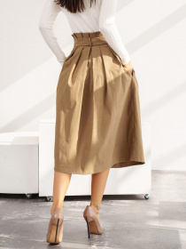Юбки ISSA Plus модель 13583_beige Фото