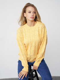Свитры и кардиганы ISSA Plus модель WN20-321_yellow Фото