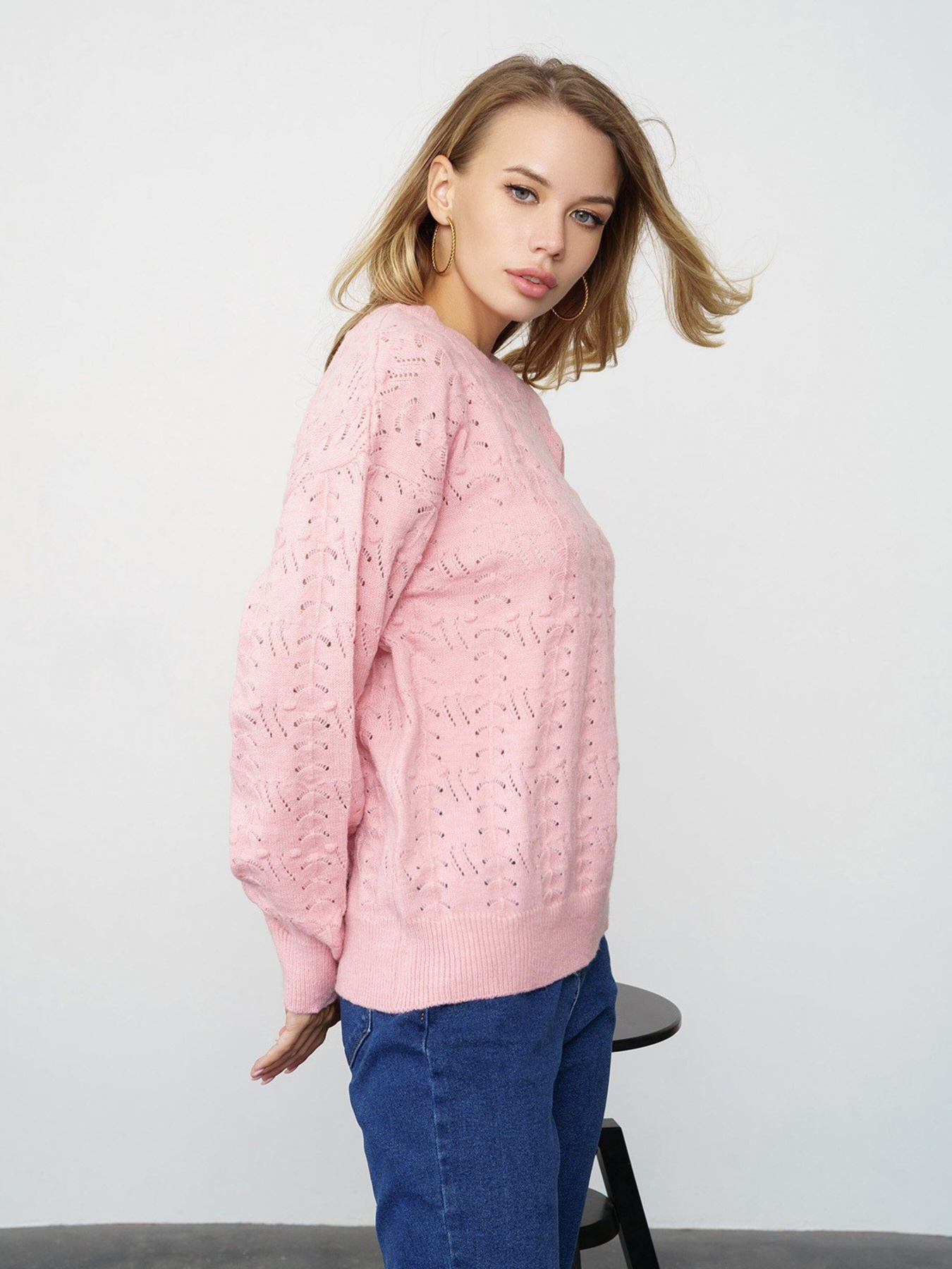 Свитры и кардиганы ISSA Plus модель WN20-321_pink Фото