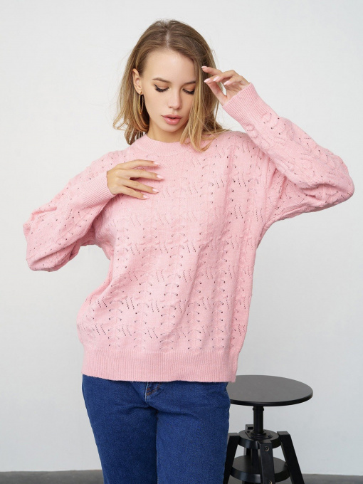 Свитры и кардиганы ISSA Plus модель WN20-321_pink Фото