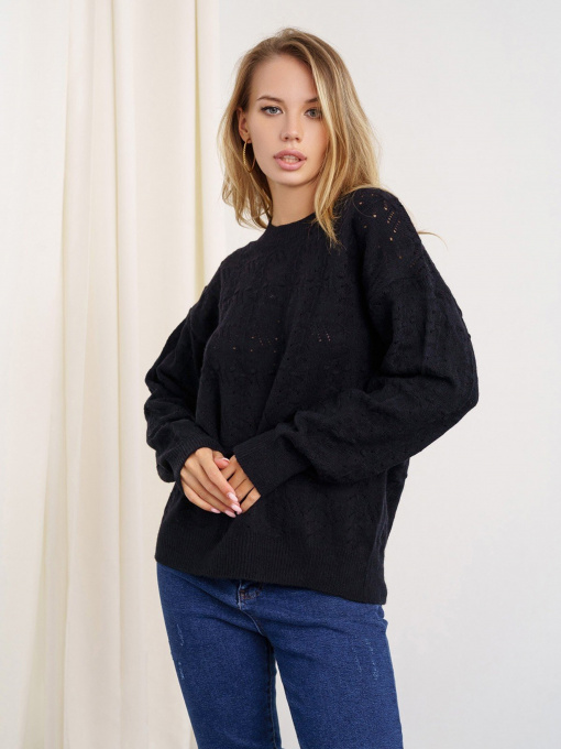 Свитры и кардиганы ISSA Plus модель WN20-321_black Фото
