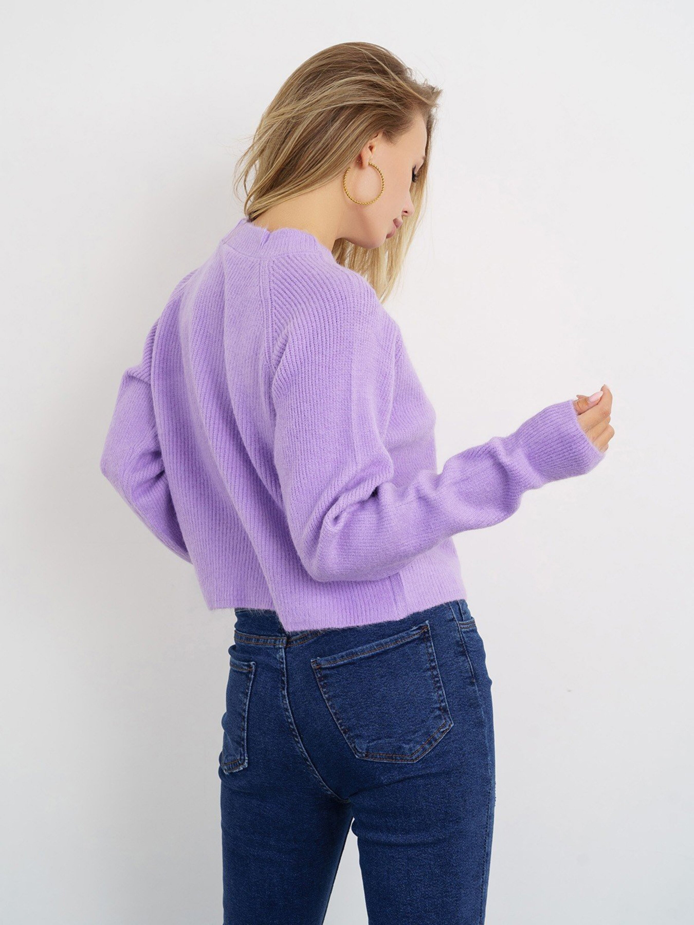 Свитры и кардиганы ISSA Plus модель WN20-326_lilac Фото