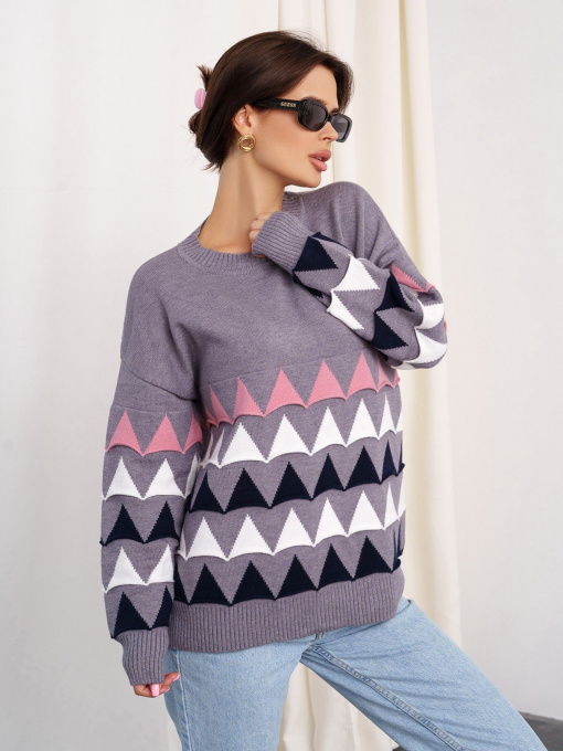 Свитры и кардиганы ISSA Plus модель WN20-328_grey Фото