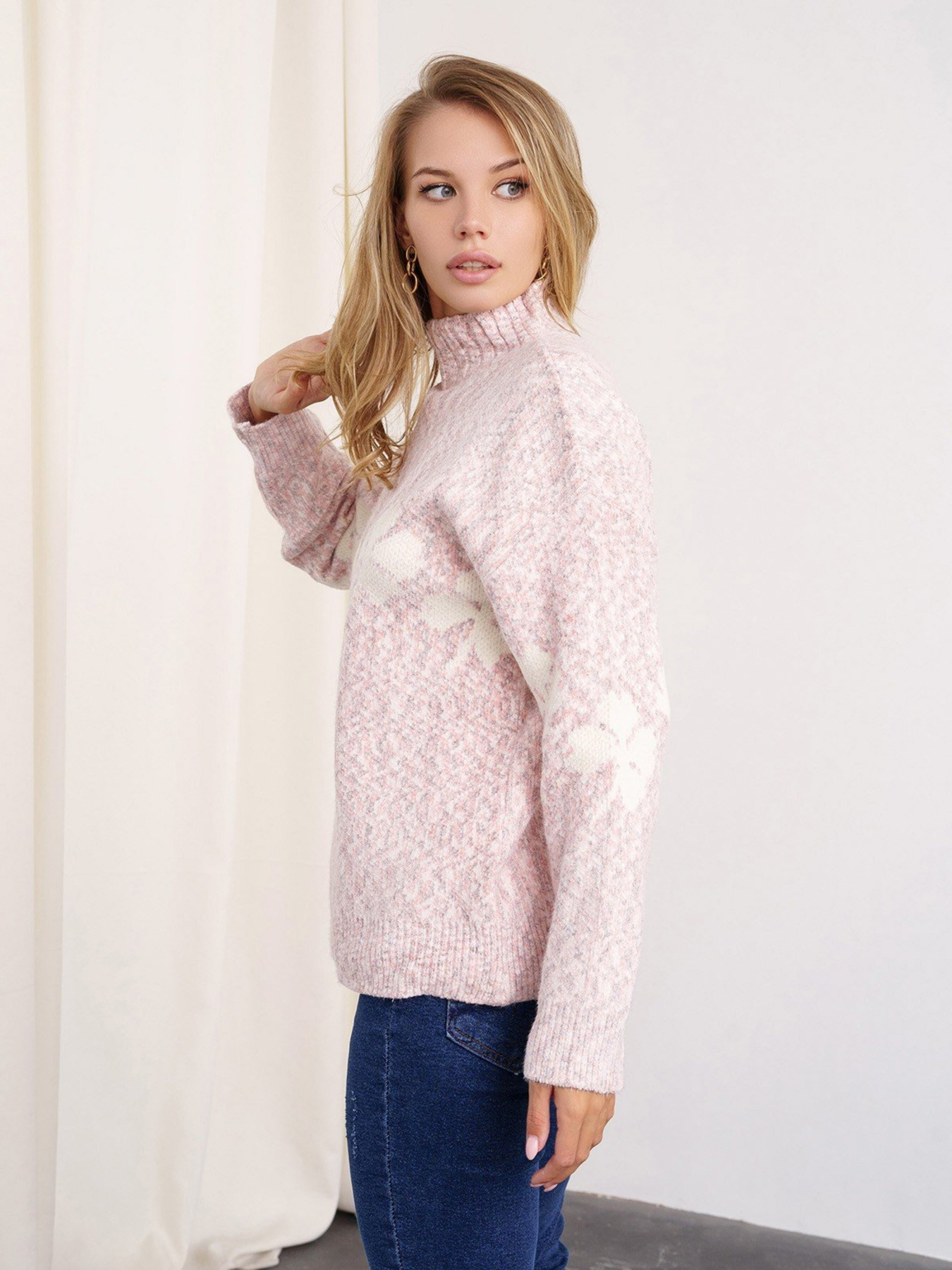 Свитры и кардиганы ISSA Plus модель WN20-333_pink Фото