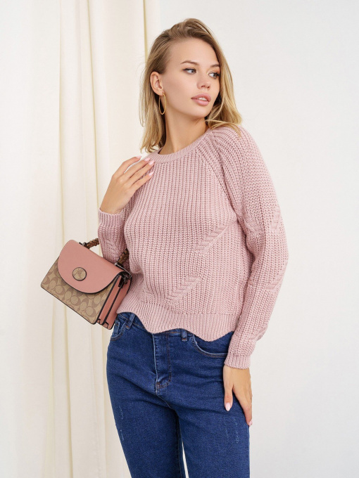 Свитры и кардиганы ISSA Plus модель WN20-335_pink Фото