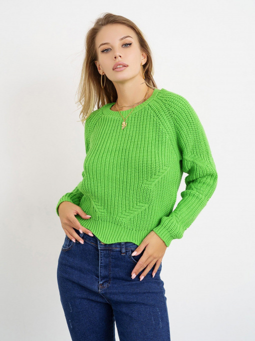 Свитры и кардиганы ISSA Plus модель WN20-335_lightgreen Фото