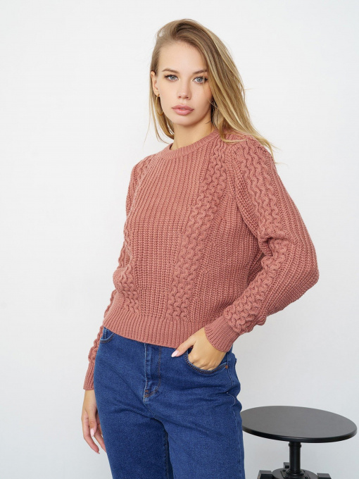 Свитры и кардиганы ISSA Plus модель WN20-337_darkpink Фото