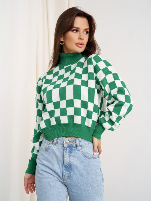 Свитры и кардиганы ISSA Plus модель WN20-338_green Фото