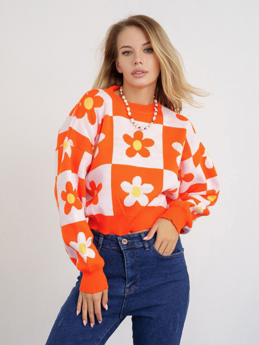 Свитры и кардиганы ISSA Plus модель WN20-339_orange Фото