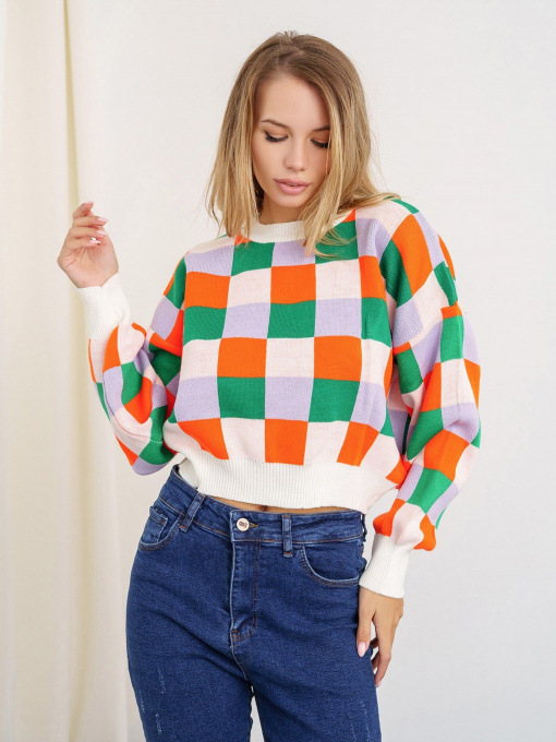 Свитры и кардиганы ISSA Plus модель WN20-341_greenmilky Фото