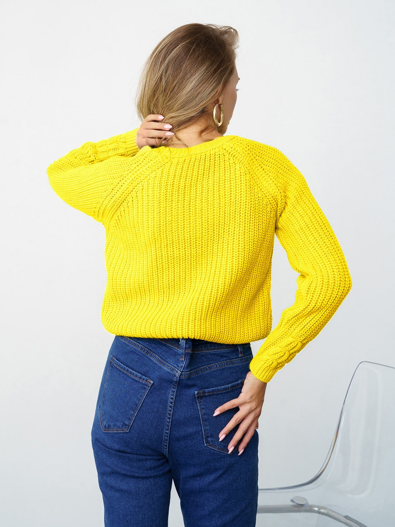 Свитры и кардиганы ISSA Plus модель WN20-334_yellow Фото