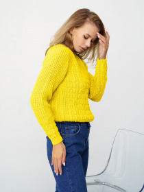 Свитры и кардиганы ISSA Plus модель WN20-334_yellow Фото