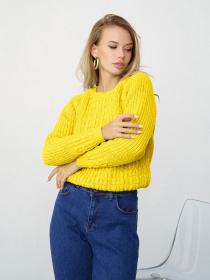 Свитры и кардиганы ISSA Plus модель WN20-334_yellow Фото