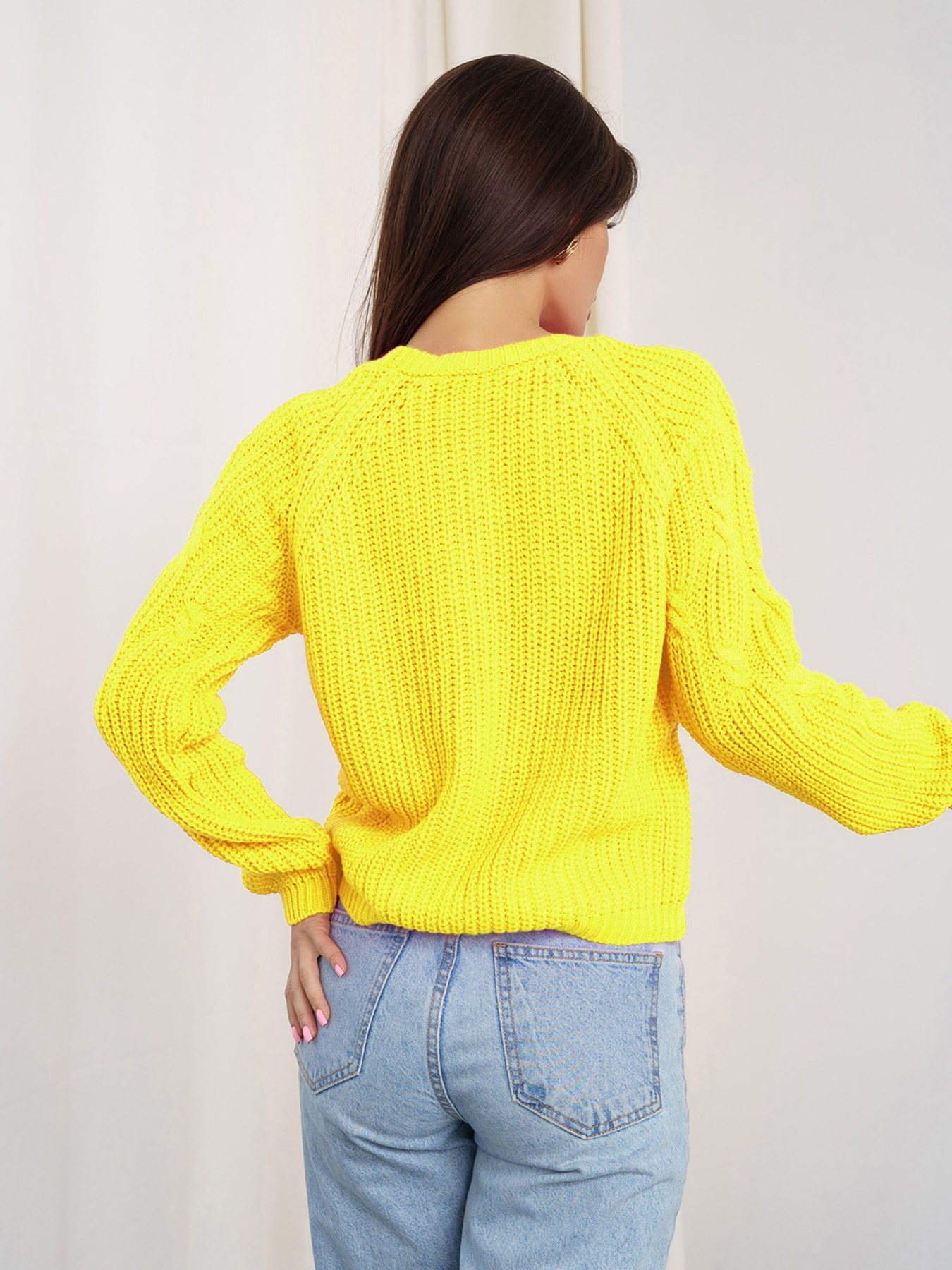 Свитры и кардиганы ISSA Plus модель WN20-336_yellow Фото