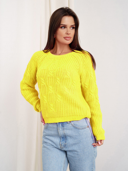 Свитры и кардиганы ISSA Plus модель WN20-336_yellow Фото