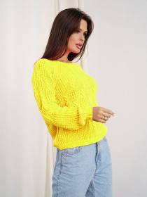 Свитры и кардиганы ISSA Plus модель WN20-336_yellow Фото