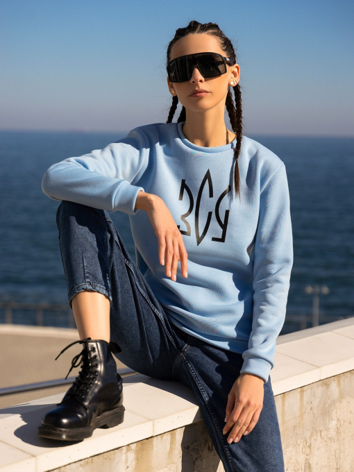 Худі та світшоти ISSA Plus модель 13602_blue Фото