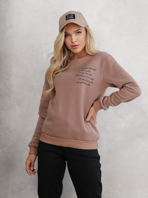 Худи и свитшоты ISSA Plus модель 12295_beige Фото