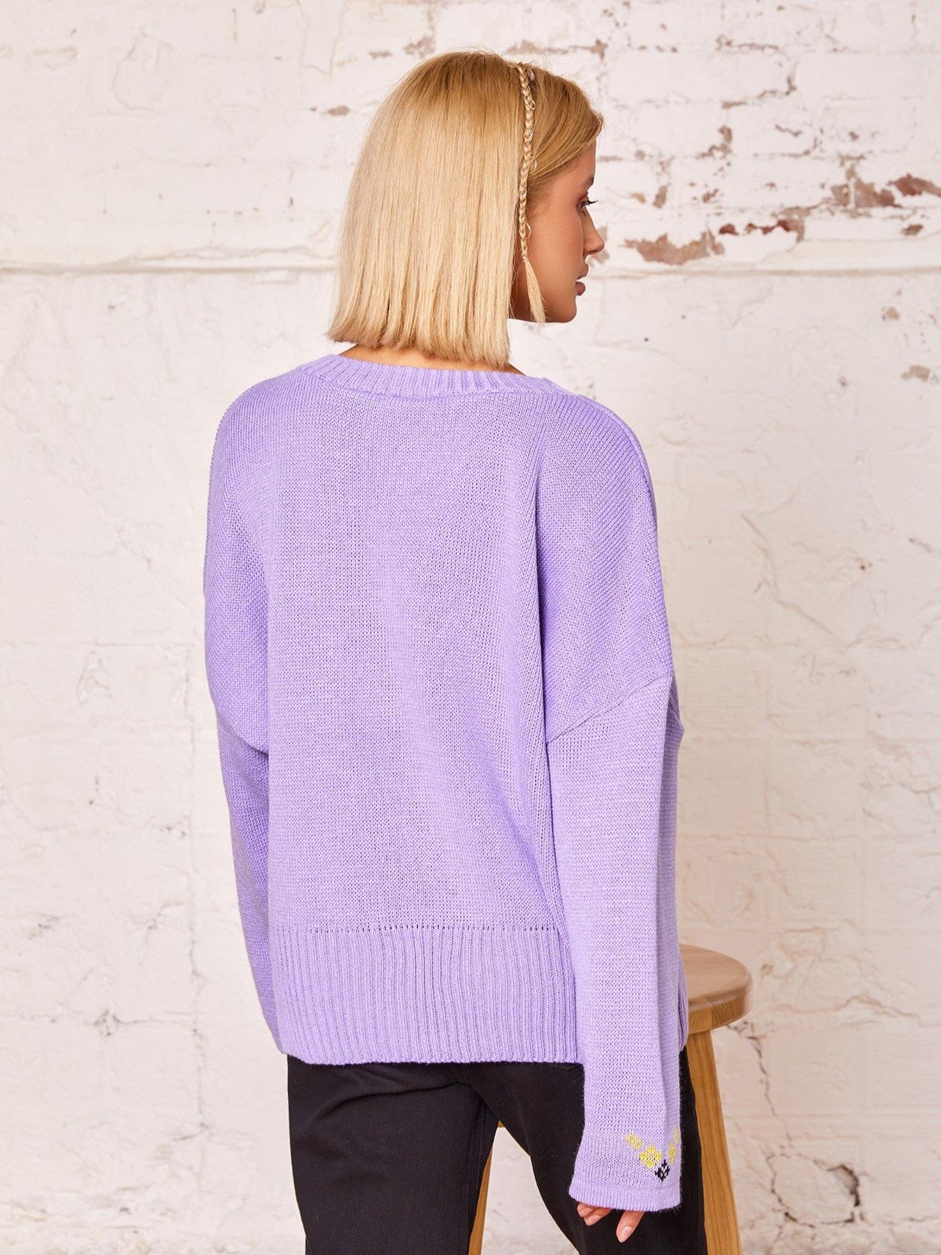 Свитры и кардиганы ISSA Plus модель WN20-181_lilac Фото