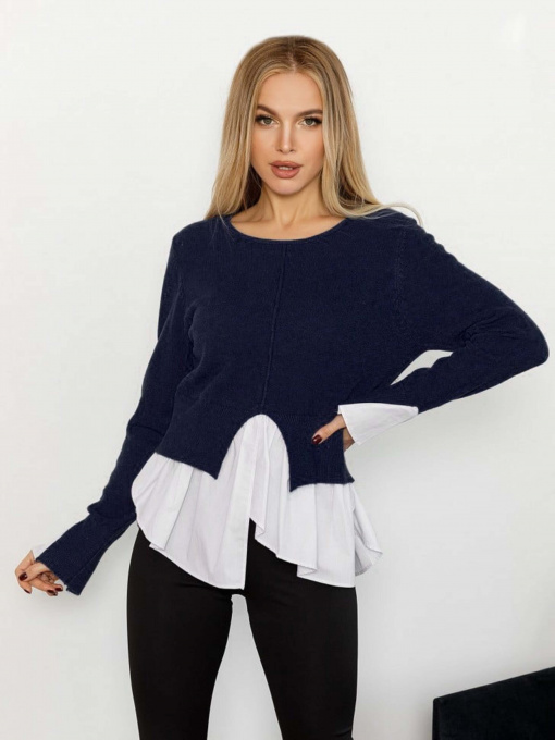 Светри та кардигани ISSA Plus модель WN20-215_darkblue Фото