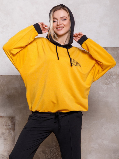 Худі та світшоти ISSA Plus модель 12422_mustard Фото