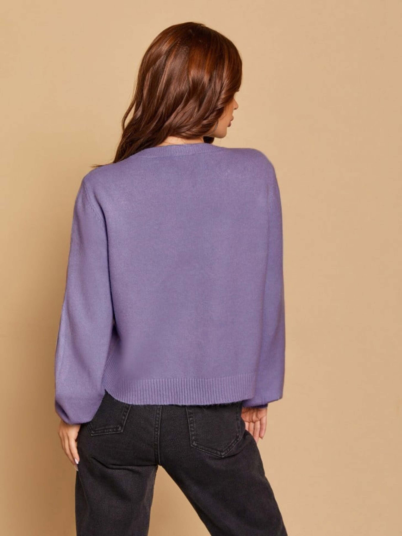 Свитры и кардиганы ISSA Plus модель WN20-170_lilac Свитры и кардиганы ISSA Plus модель WN20-170_lilac Фото