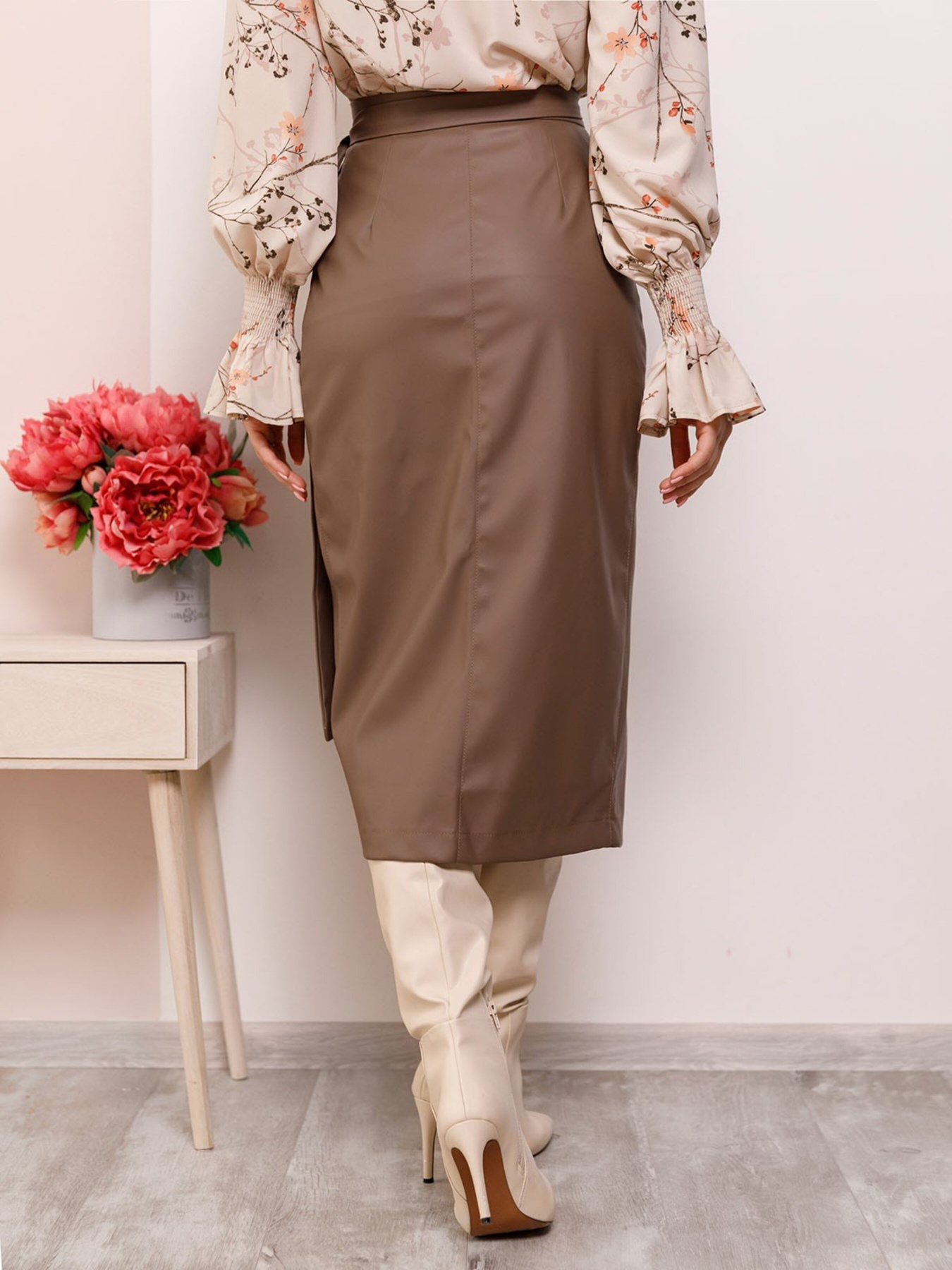 Юбки ISSA Plus модель 11278_beige Фото