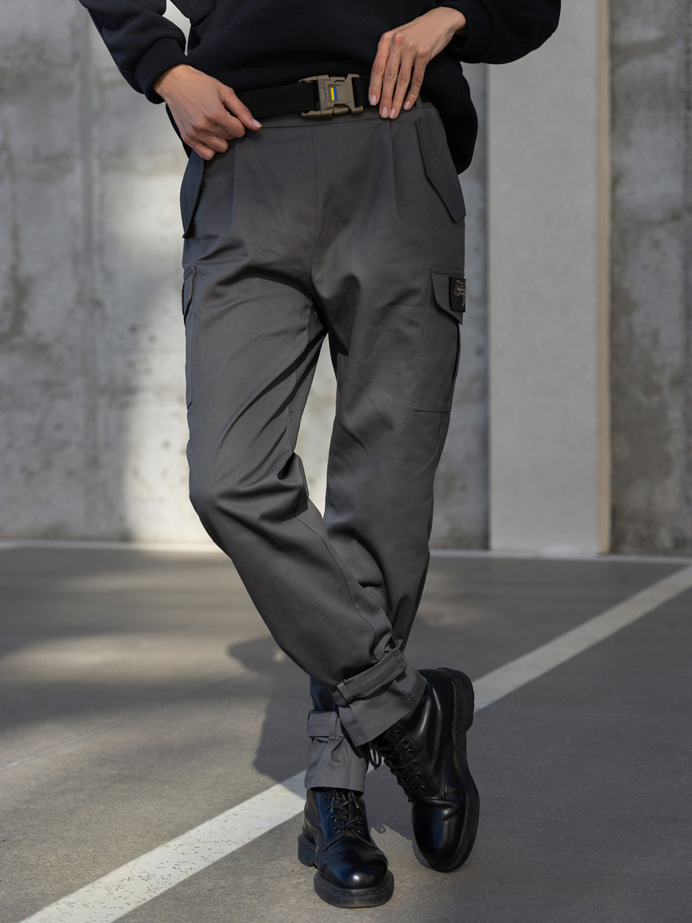 Брюки ISSA Plus модель 13596_grey Фото