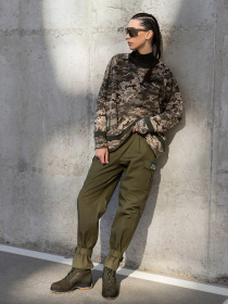 Брюки ISSA Plus модель 13598_khaki Фото