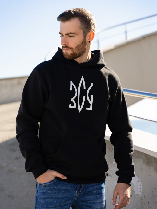 Худи и свитшоты ISSA Plus модель GN-495_black Фото
