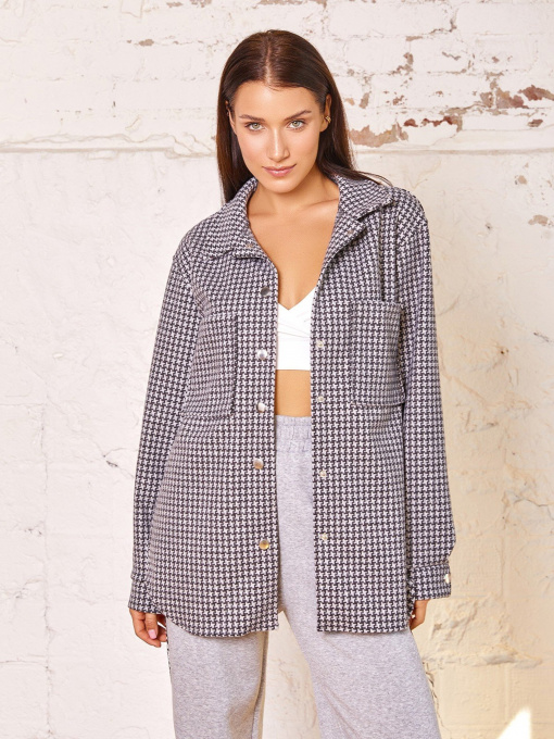 Рубашки ISSA Plus модель 12941_grey Фото