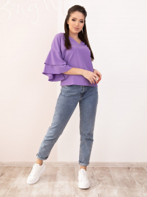 Рубашки ISSA Plus модель SA-153_purple Фото