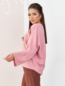 Рубашки ISSA Plus модель SA-176_pink Фото