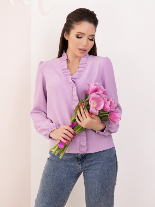 Рубашки ISSA Plus модель SA-184_lilac Фото