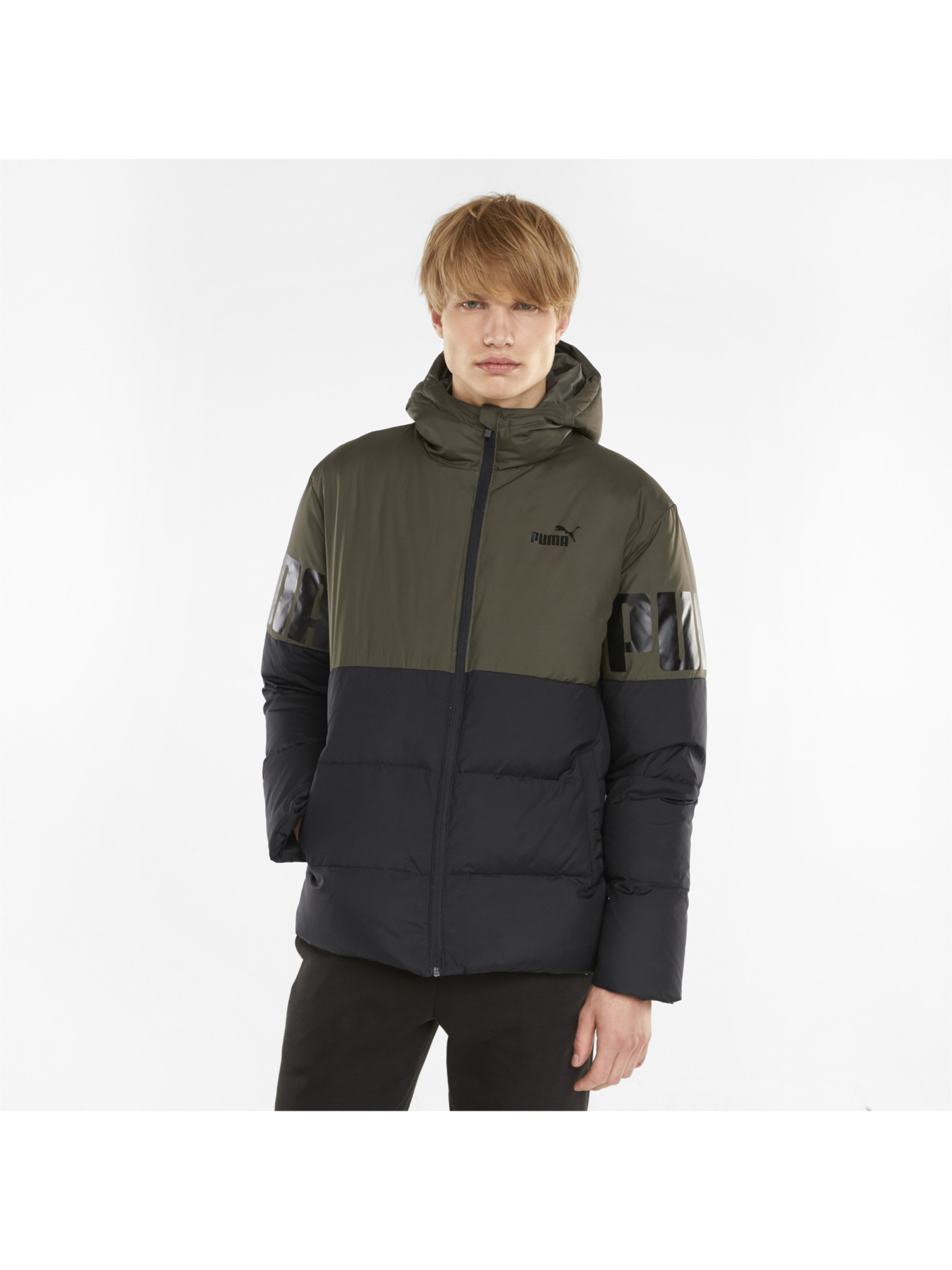 Куртки и дубленки PUMA Ess + Cb Down Jacket модель 587692 Фото