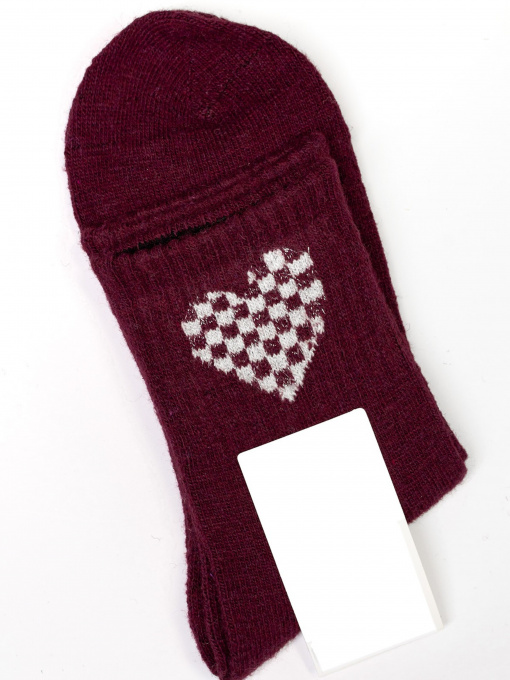 Шкарпетки та гольфи ISSA Plus модель NS-160_burgundy Фото