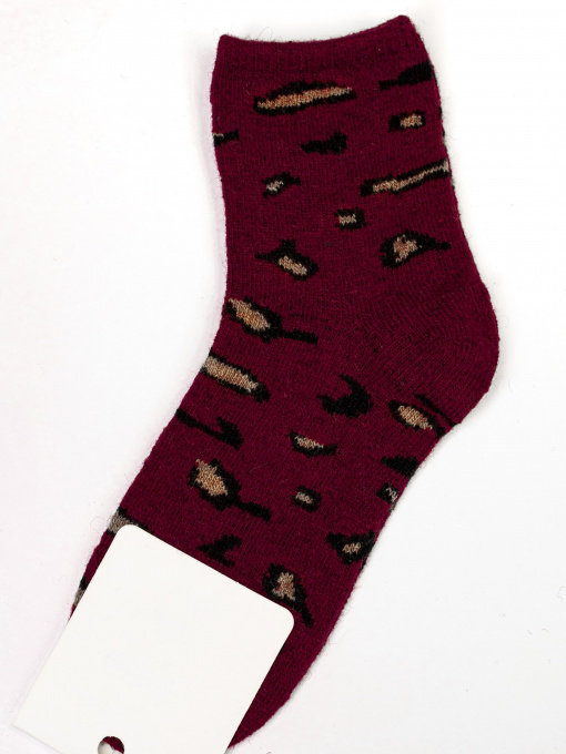 Шкарпетки та гольфи ISSA Plus модель NS-161_burgundy Фото