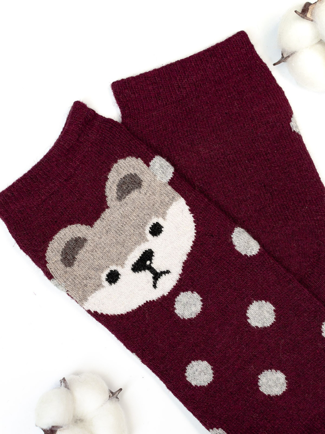 Шкарпетки та гольфи ISSA Plus модель NS-162_burgundy Фото