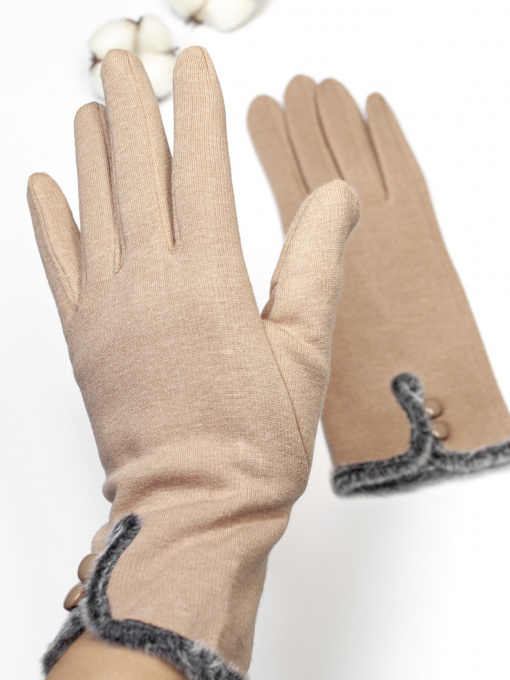 Рукавиці та рукавички ISSA Plus модель PE-05_beige Фото