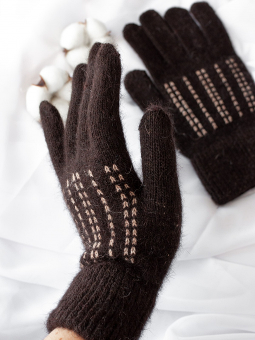 Рукавиці та рукавички ISSA Plus модель PE-20_darkbrown Фото