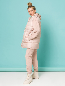 Куртки и дубленки ISSA Plus модель SA-337_beige. Фото